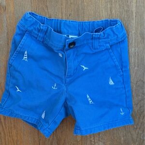 Janie and Jack Nautical Embroidered Shorts